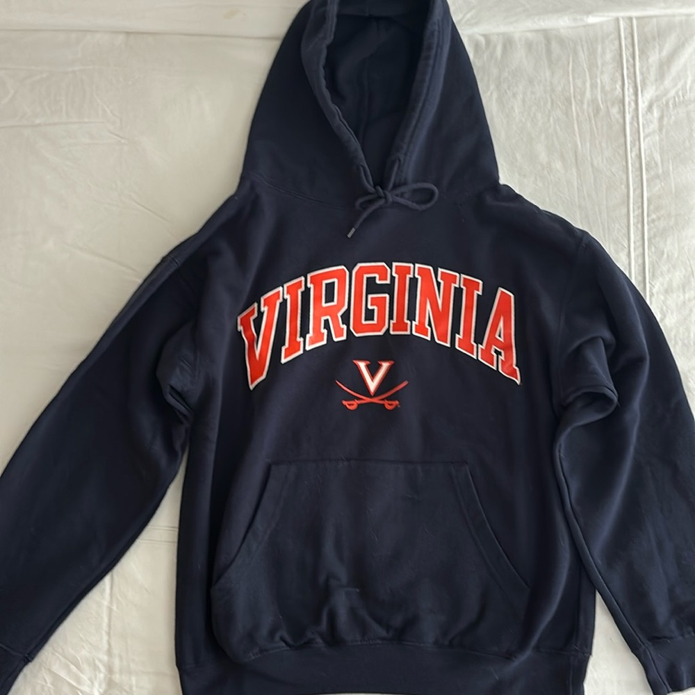 University of Virginia hooded navy sweatshirt